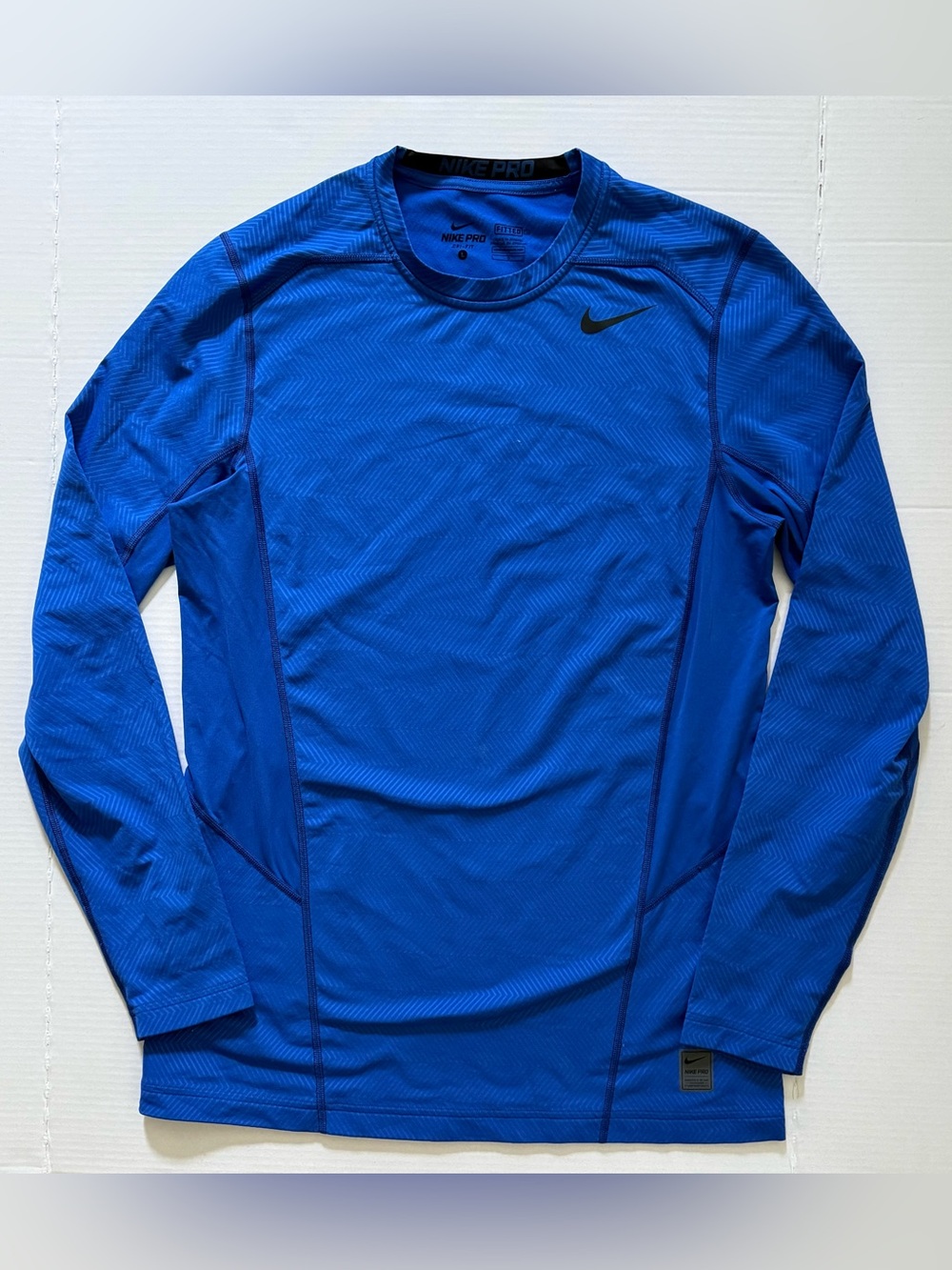 Nike Pro Compression Men’s Fitted Dri-Fit Shirt Long Sleeve Base Layer - Large
